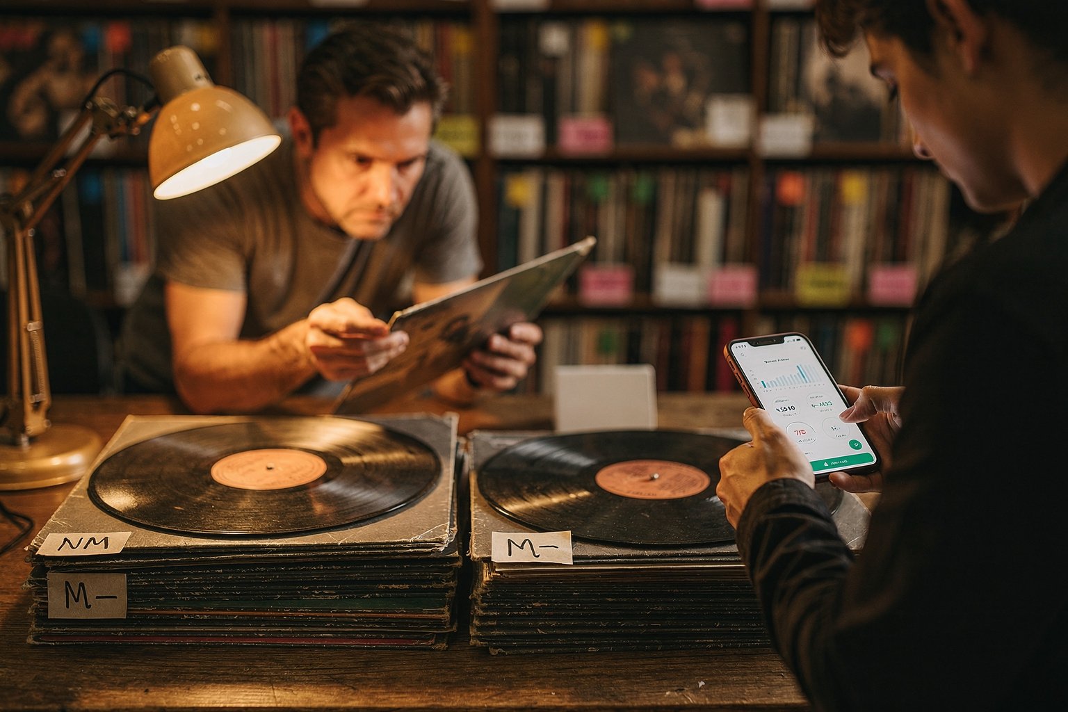 NM vs M- on Discogs: What the Market Actually Pays For