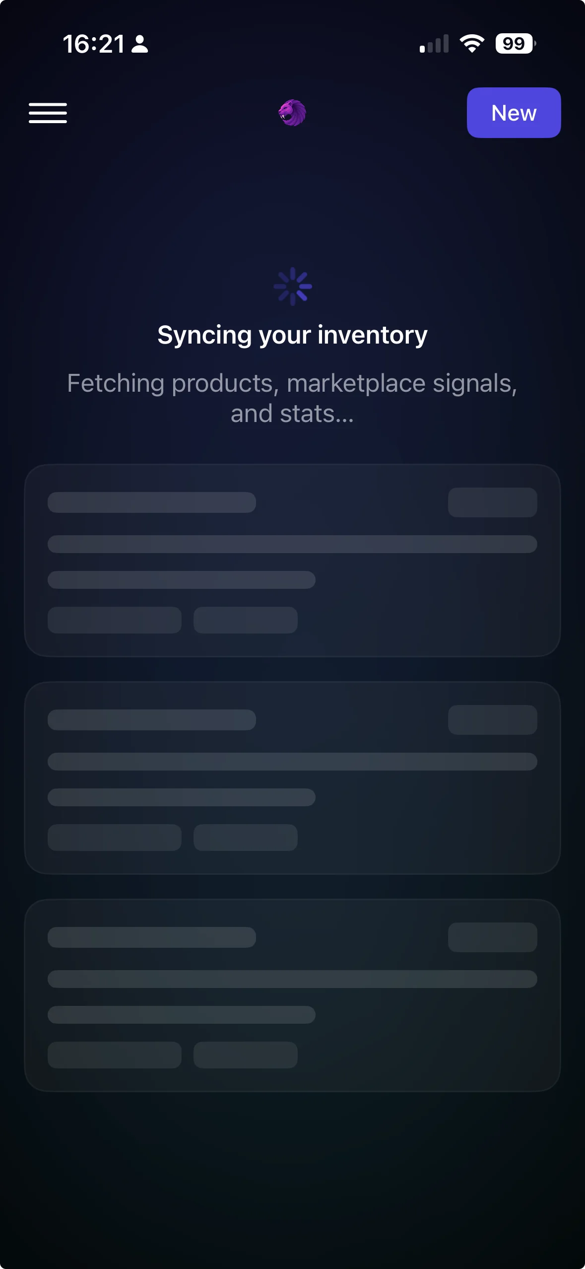 Instica multi-channel sync panel showing eBay and Shopify inventory reconciling in real time